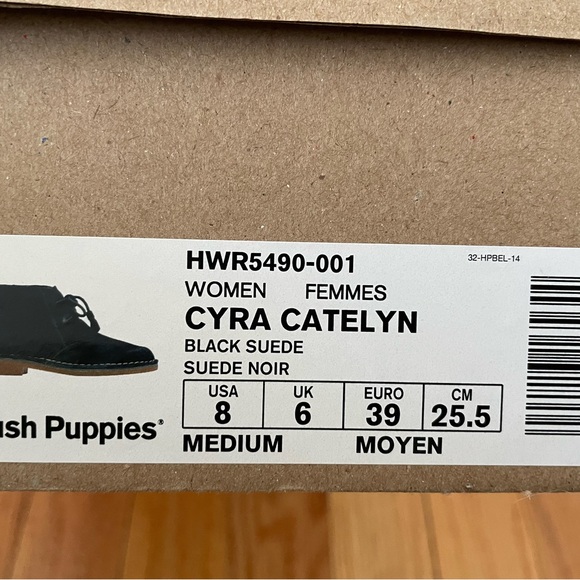 Hush Puppies Cyra Catelyn Boots Women’s Size 8 Black Suede - Picture 7 of 7